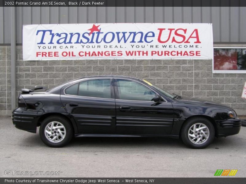 Black / Dark Pewter 2002 Pontiac Grand Am SE Sedan