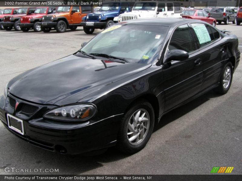 Black / Dark Pewter 2002 Pontiac Grand Am SE Sedan