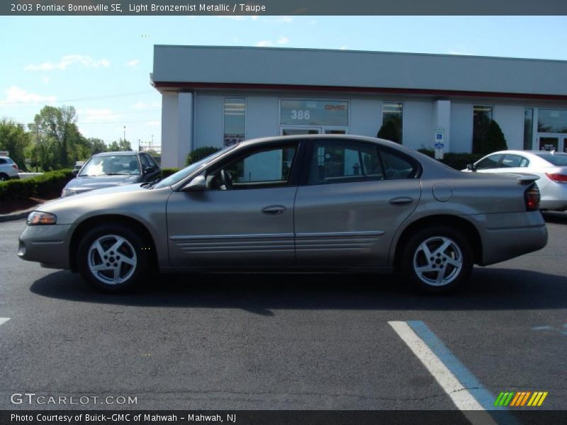 Light Bronzemist Metallic / Taupe 2003 Pontiac Bonneville SE