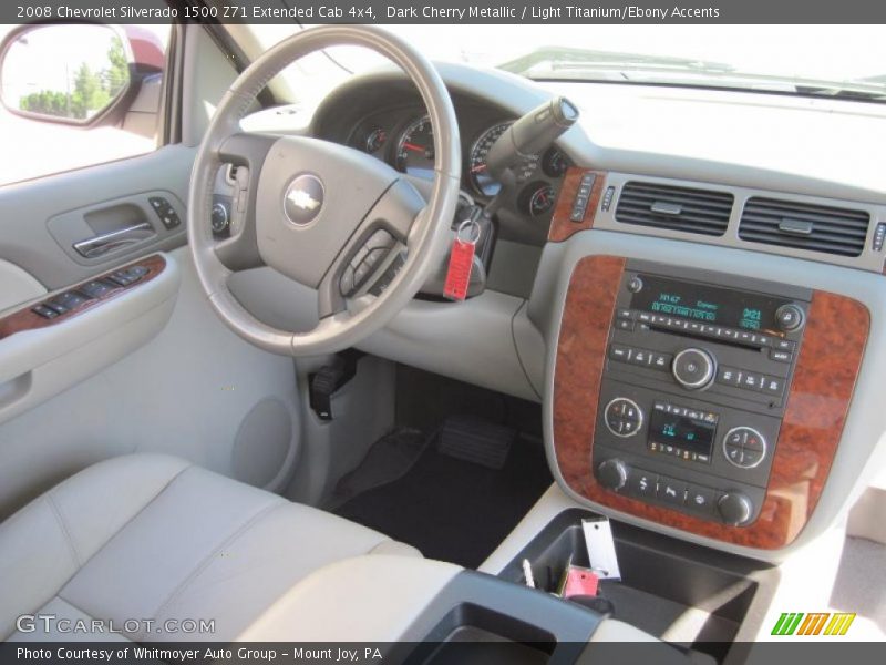 Dark Cherry Metallic / Light Titanium/Ebony Accents 2008 Chevrolet Silverado 1500 Z71 Extended Cab 4x4