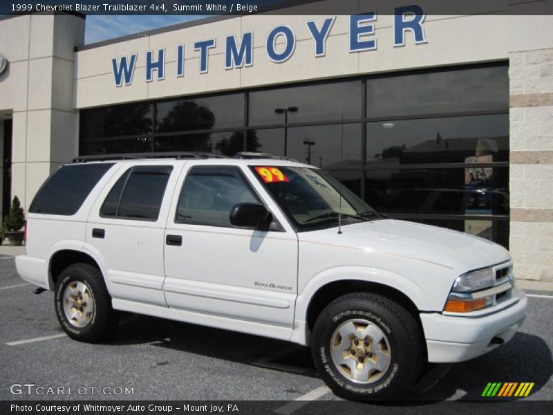 Summit White / Beige 1999 Chevrolet Blazer Trailblazer 4x4