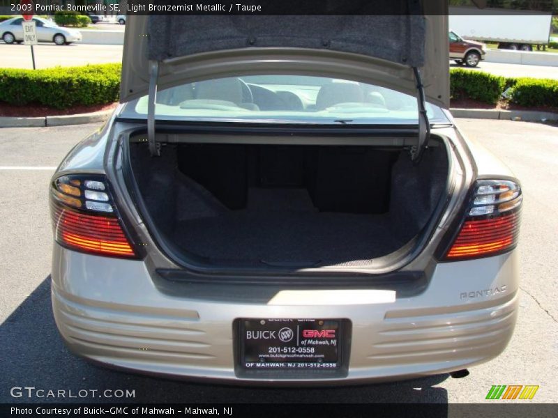 Light Bronzemist Metallic / Taupe 2003 Pontiac Bonneville SE