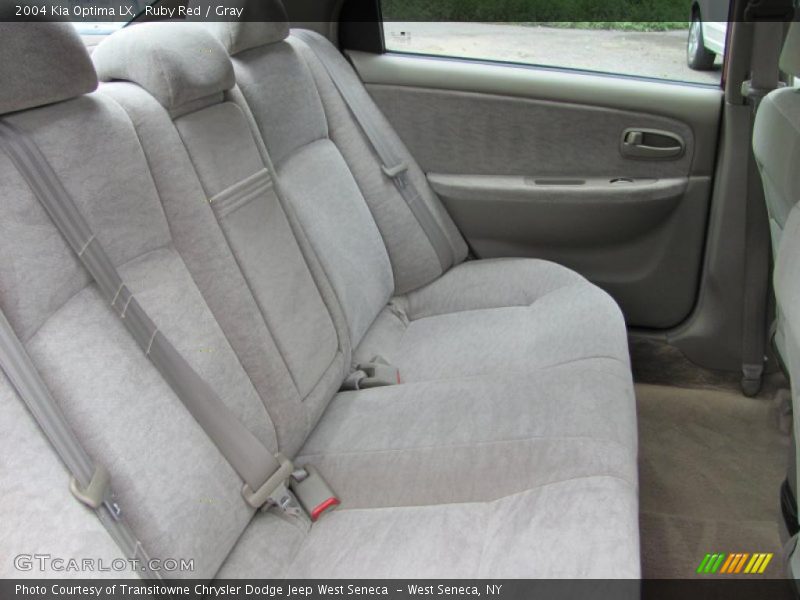 Ruby Red / Gray 2004 Kia Optima LX