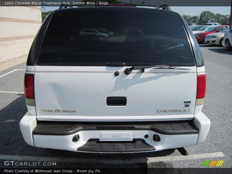 Summit White / Beige 1999 Chevrolet Blazer Trailblazer 4x4