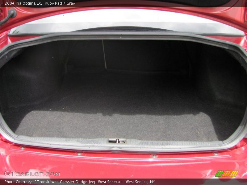 Ruby Red / Gray 2004 Kia Optima LX