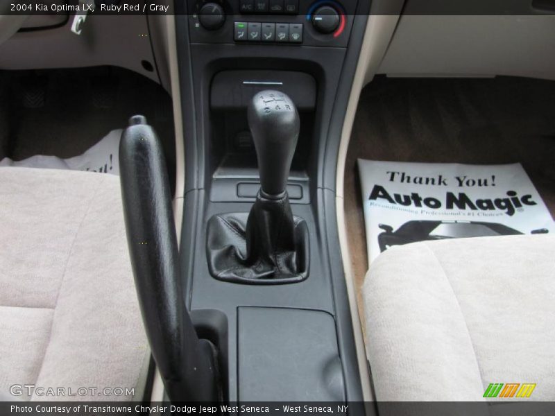 Ruby Red / Gray 2004 Kia Optima LX