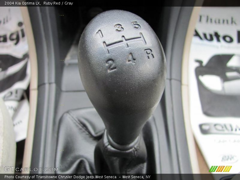 Ruby Red / Gray 2004 Kia Optima LX
