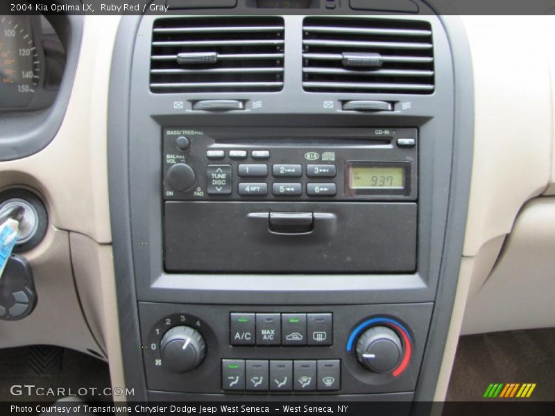 Ruby Red / Gray 2004 Kia Optima LX