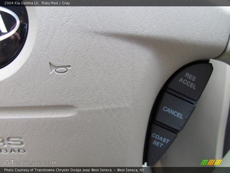 Ruby Red / Gray 2004 Kia Optima LX