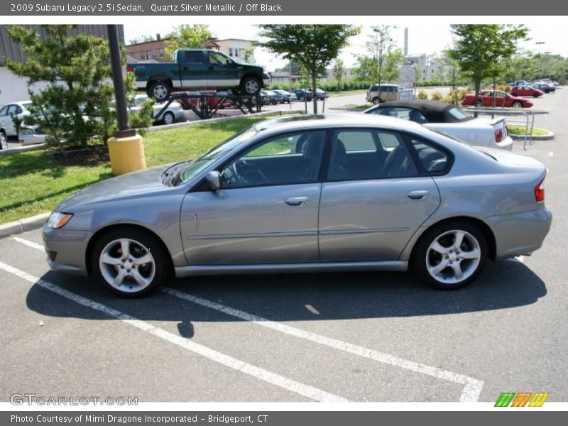 Quartz Silver Metallic / Off Black 2009 Subaru Legacy 2.5i Sedan