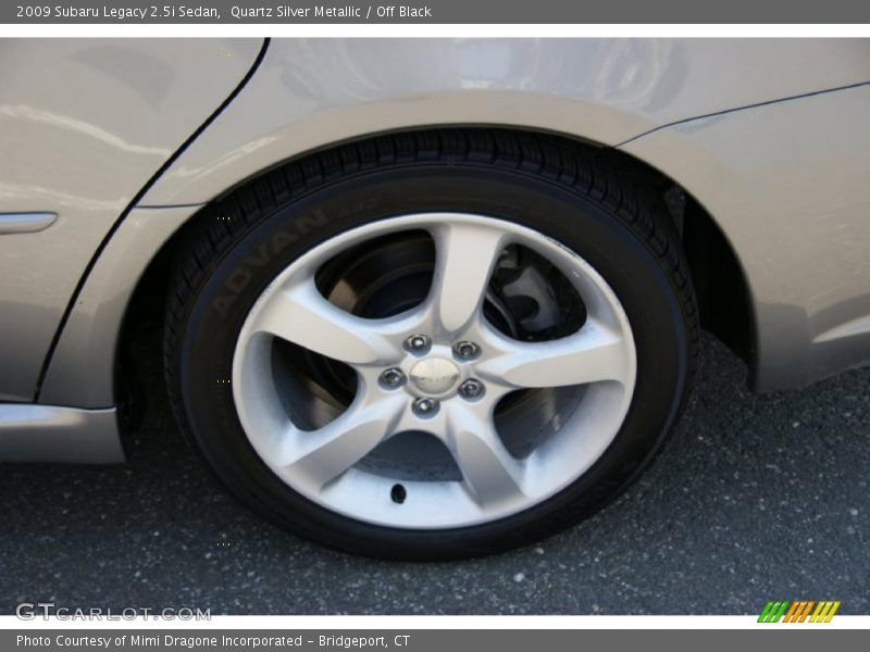 Quartz Silver Metallic / Off Black 2009 Subaru Legacy 2.5i Sedan