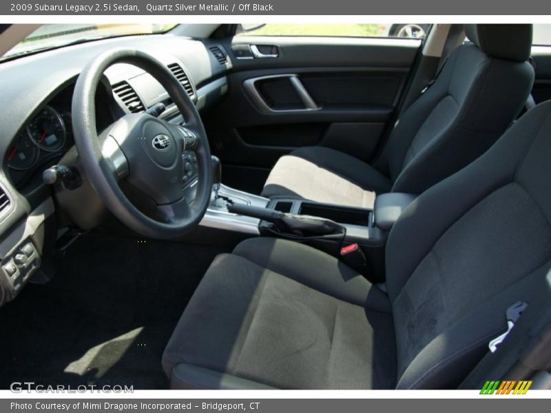 Quartz Silver Metallic / Off Black 2009 Subaru Legacy 2.5i Sedan