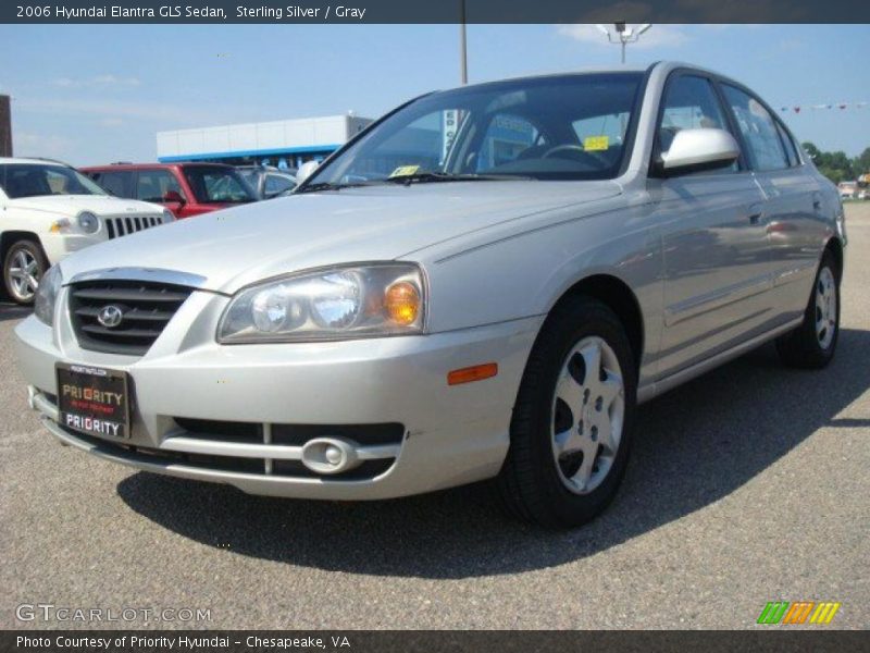 Sterling Silver / Gray 2006 Hyundai Elantra GLS Sedan