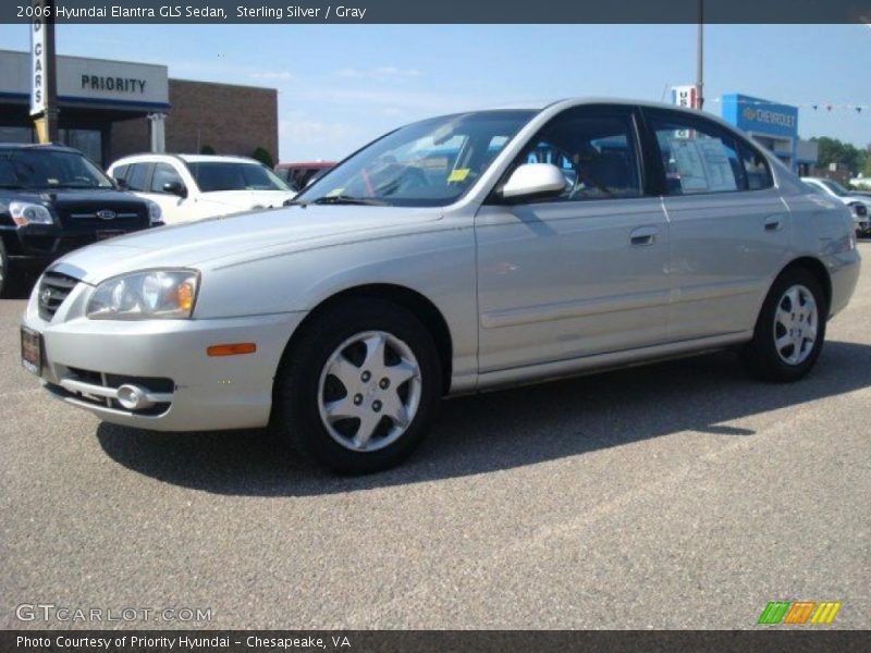 Sterling Silver / Gray 2006 Hyundai Elantra GLS Sedan