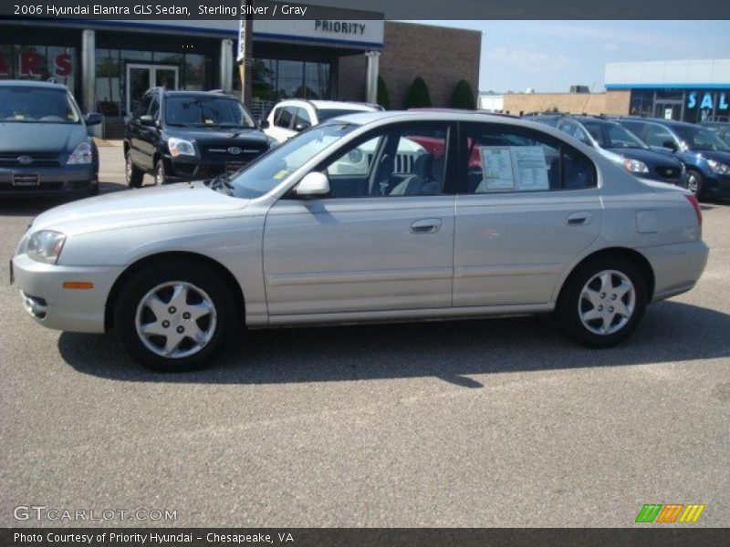 Sterling Silver / Gray 2006 Hyundai Elantra GLS Sedan