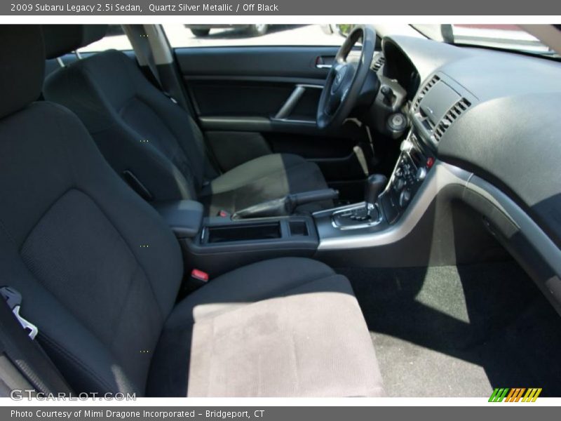 Quartz Silver Metallic / Off Black 2009 Subaru Legacy 2.5i Sedan