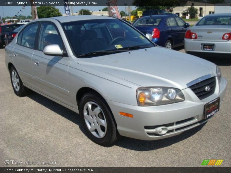 Sterling Silver / Gray 2006 Hyundai Elantra GLS Sedan