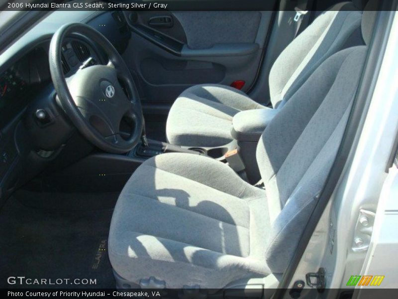 Sterling Silver / Gray 2006 Hyundai Elantra GLS Sedan