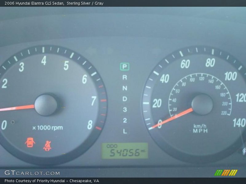 Sterling Silver / Gray 2006 Hyundai Elantra GLS Sedan