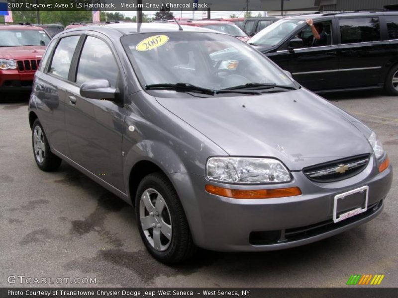 Medium Gray / Charcoal Black 2007 Chevrolet Aveo 5 LS Hatchback