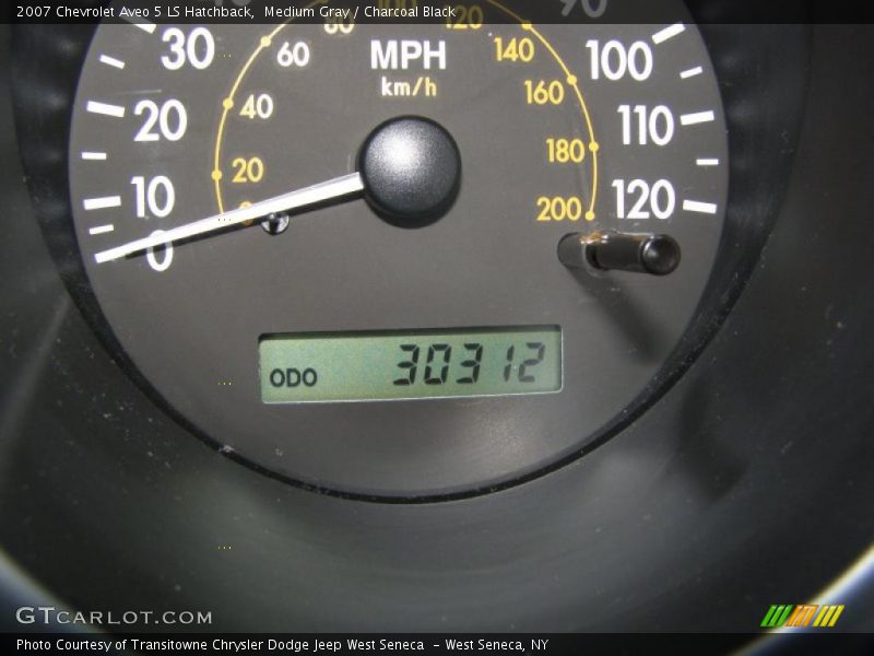 Medium Gray / Charcoal Black 2007 Chevrolet Aveo 5 LS Hatchback