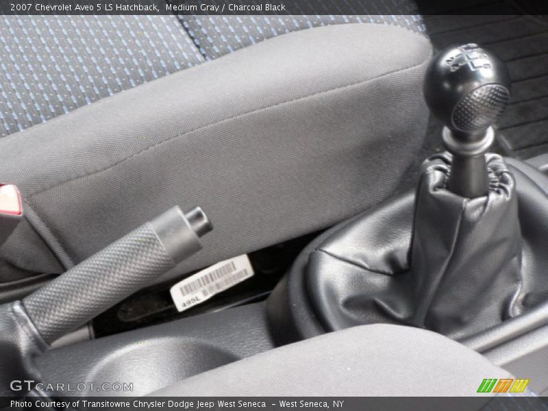 Medium Gray / Charcoal Black 2007 Chevrolet Aveo 5 LS Hatchback
