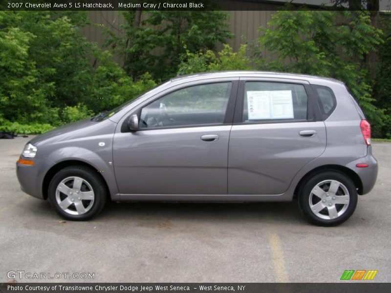 Medium Gray / Charcoal Black 2007 Chevrolet Aveo 5 LS Hatchback