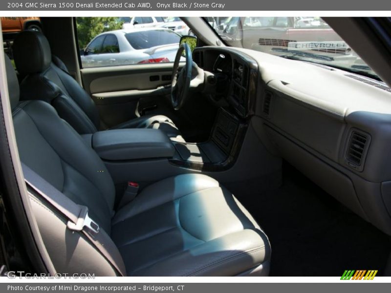 Onyx Black / Stone Gray 2004 GMC Sierra 1500 Denali Extended Cab AWD
