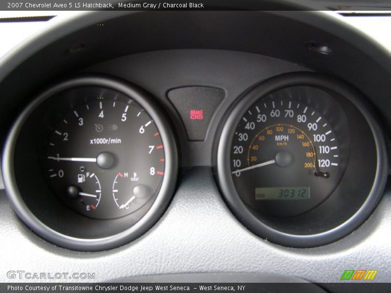 Medium Gray / Charcoal Black 2007 Chevrolet Aveo 5 LS Hatchback