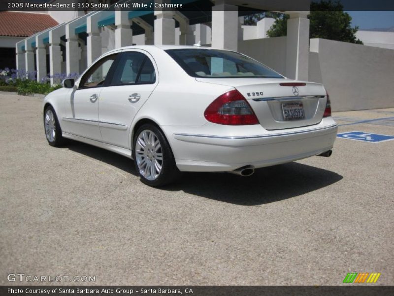 Arctic White / Cashmere 2008 Mercedes-Benz E 350 Sedan
