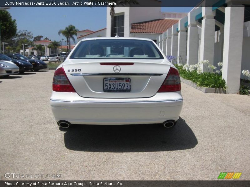 Arctic White / Cashmere 2008 Mercedes-Benz E 350 Sedan
