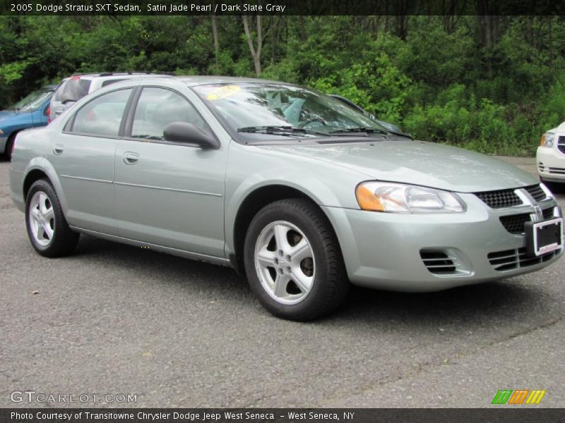 Satin Jade Pearl / Dark Slate Gray 2005 Dodge Stratus SXT Sedan