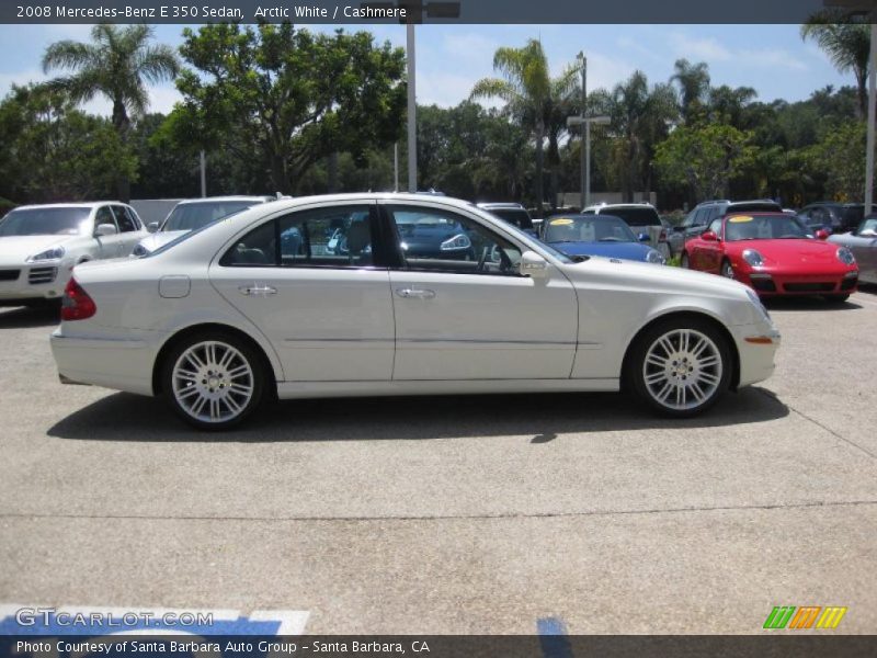 Arctic White / Cashmere 2008 Mercedes-Benz E 350 Sedan