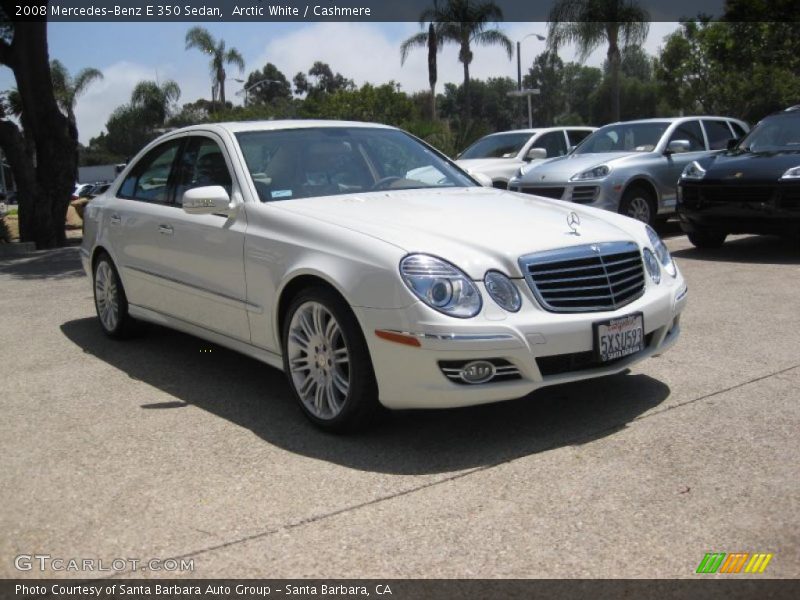 Arctic White / Cashmere 2008 Mercedes-Benz E 350 Sedan