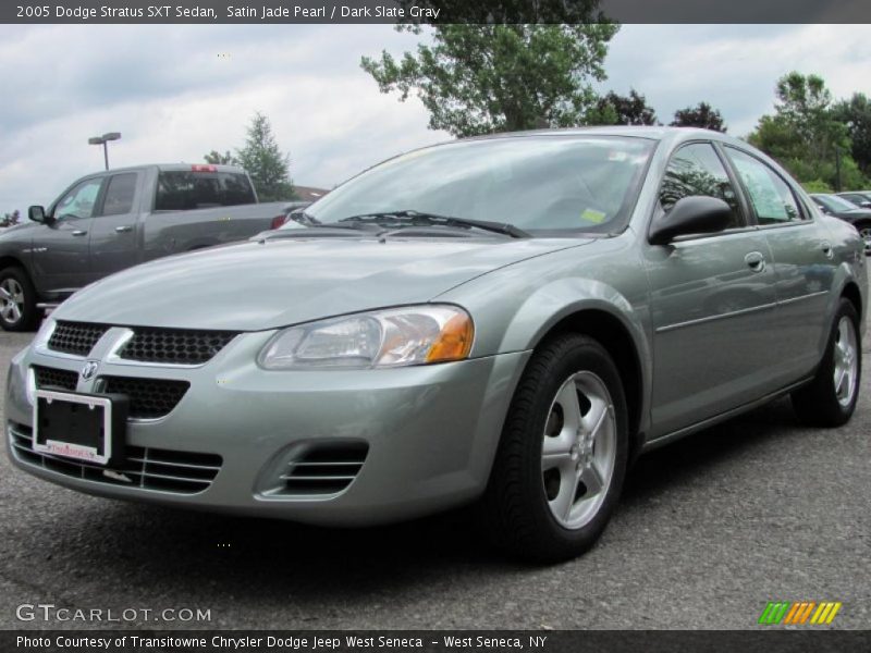Satin Jade Pearl / Dark Slate Gray 2005 Dodge Stratus SXT Sedan
