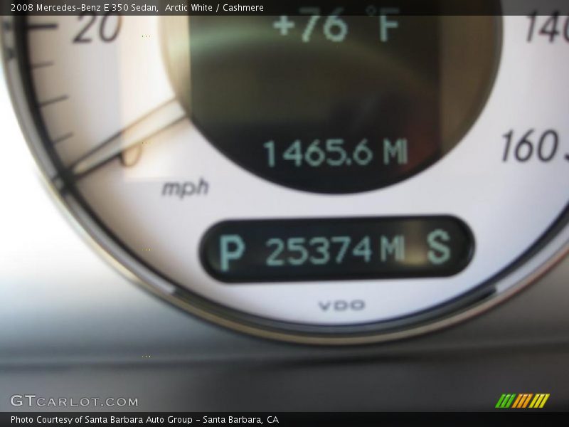 Arctic White / Cashmere 2008 Mercedes-Benz E 350 Sedan