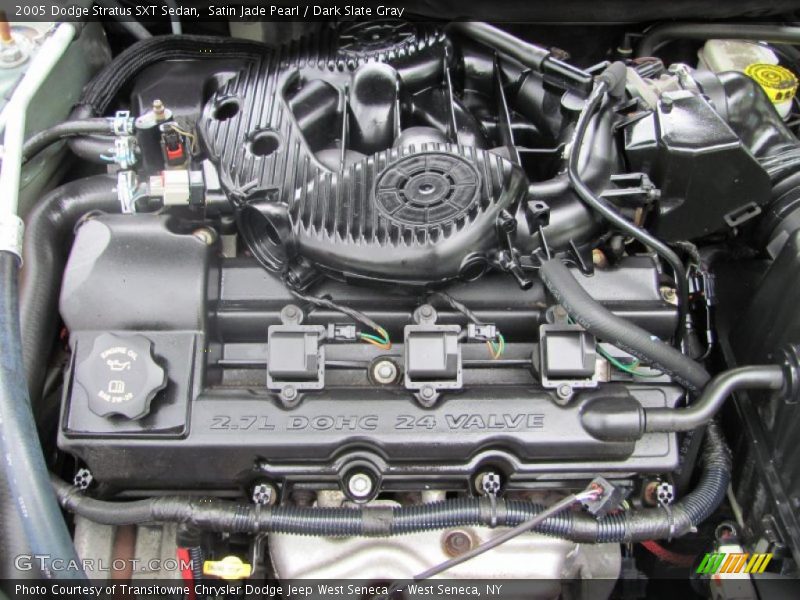 Satin Jade Pearl / Dark Slate Gray 2005 Dodge Stratus SXT Sedan