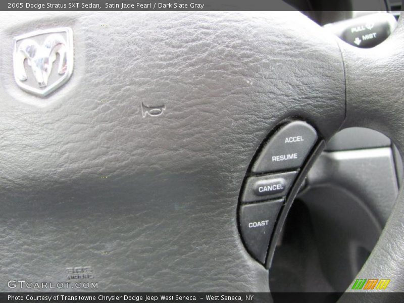 Satin Jade Pearl / Dark Slate Gray 2005 Dodge Stratus SXT Sedan