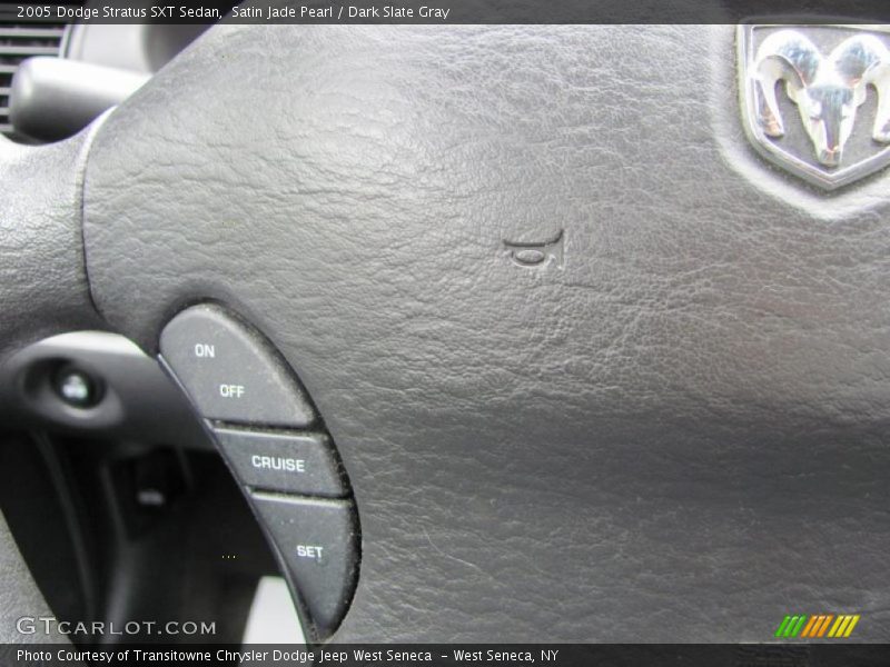 Satin Jade Pearl / Dark Slate Gray 2005 Dodge Stratus SXT Sedan