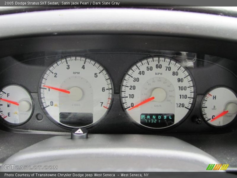 Satin Jade Pearl / Dark Slate Gray 2005 Dodge Stratus SXT Sedan