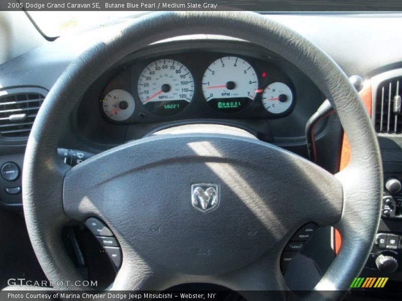 Butane Blue Pearl / Medium Slate Gray 2005 Dodge Grand Caravan SE