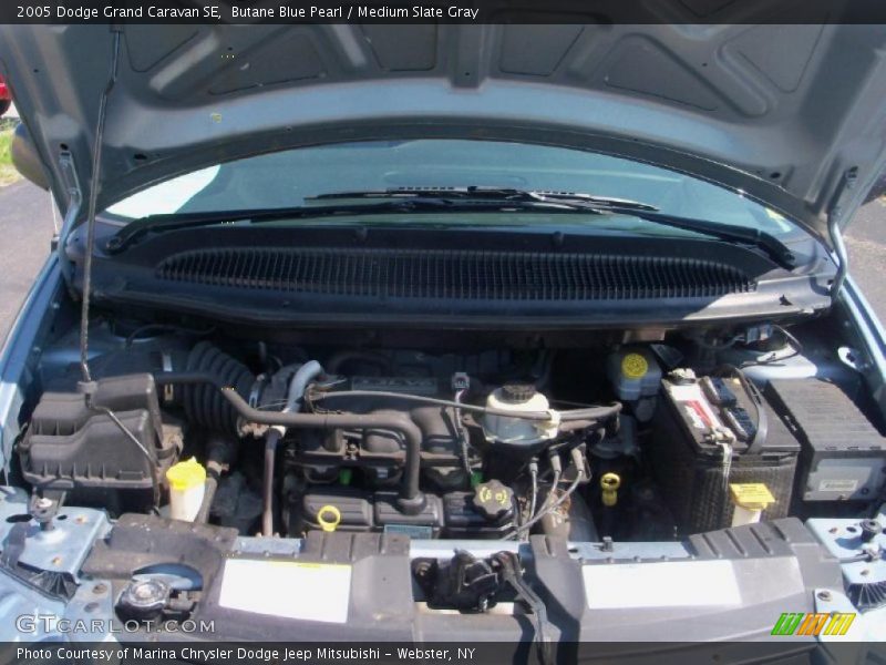 Butane Blue Pearl / Medium Slate Gray 2005 Dodge Grand Caravan SE