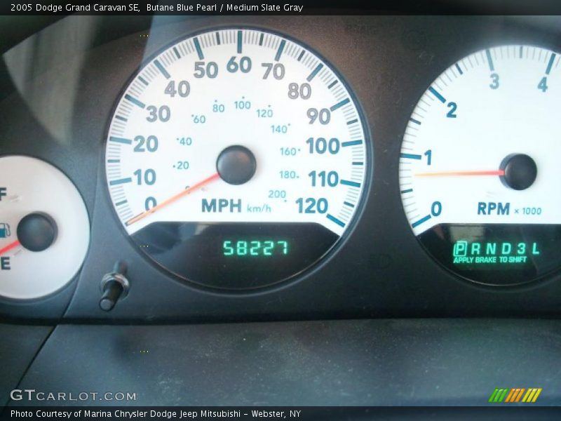 Butane Blue Pearl / Medium Slate Gray 2005 Dodge Grand Caravan SE