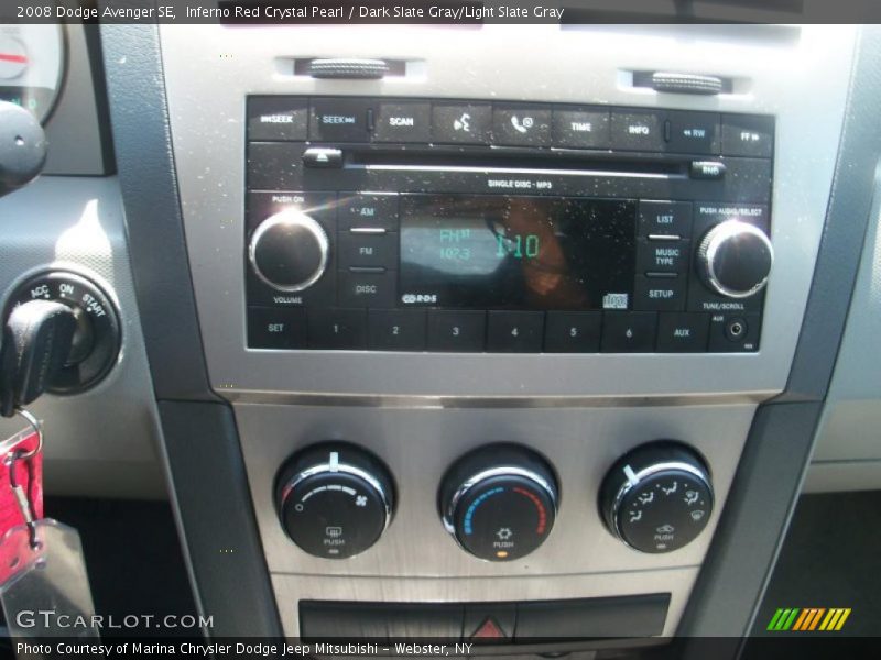 Inferno Red Crystal Pearl / Dark Slate Gray/Light Slate Gray 2008 Dodge Avenger SE