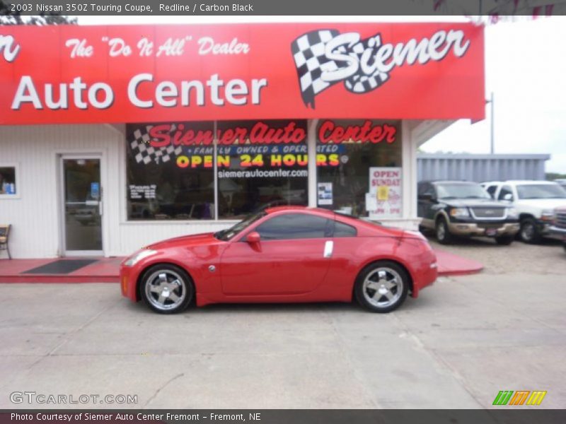 Redline / Carbon Black 2003 Nissan 350Z Touring Coupe