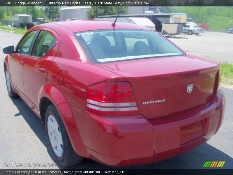 Inferno Red Crystal Pearl / Dark Slate Gray/Light Slate Gray 2008 Dodge Avenger SE