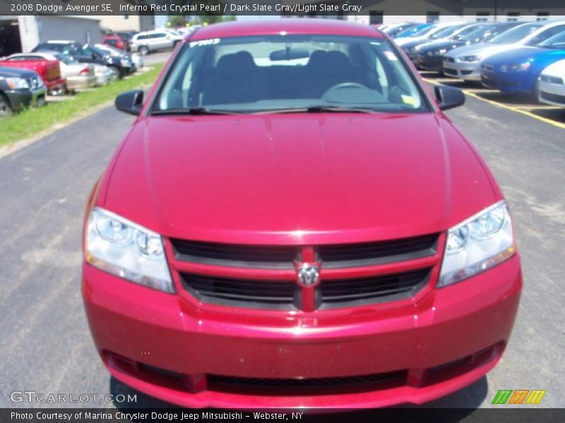 Inferno Red Crystal Pearl / Dark Slate Gray/Light Slate Gray 2008 Dodge Avenger SE