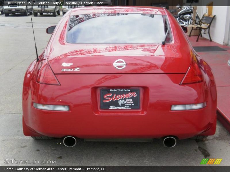 Redline / Carbon Black 2003 Nissan 350Z Touring Coupe