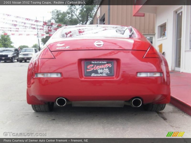 Redline / Carbon Black 2003 Nissan 350Z Touring Coupe