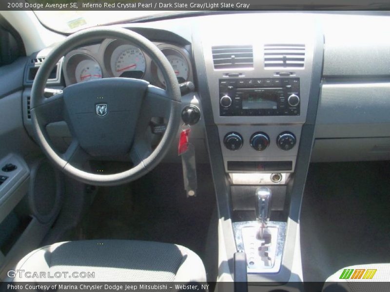 Inferno Red Crystal Pearl / Dark Slate Gray/Light Slate Gray 2008 Dodge Avenger SE